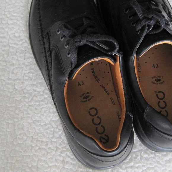 Ecco Seawalker NEW BLACK Leather Oxford Shoes Size EU 43(US 9-9.5) main image 4